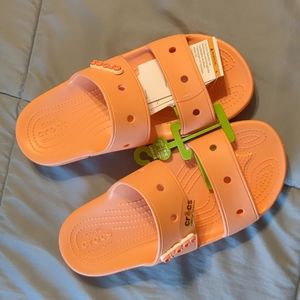 Crocs Classic Sandal, Papaya, 9